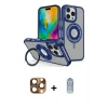 ieg™ iPhone 16 Pro Max Kılıf Nova Minimal Serisi - Siyah Joko Magic 5D Cam + Pers Alüminyum Kamera Lens - CLTM