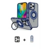 ieg™ iPhone 16 Pro Max Kılıf Nova Minimal Serisi - Siyah Joko Magic 5D Cam + PVD Metal Kamera Lens - GS