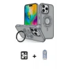 ieg™ iPhone 16 Pro Max Kılıf Nova Minimal Serisi - Siyah Joko Magic 5D Cam + PVD Metal Kamera Lens - GS