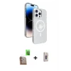 ieg™ iPhone 16 Pro Max Kılıf Nova Modern Prime - Siyah Bilvis 3D Cam Ekran Koruyucu + Raze Metal Kamera Lens - CLTM