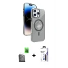 ieg™ iPhone 16 Pro Max Kılıf Nova Modern Prime - Siyah Bilvis 3X AR Hayalet Cam Ekran Koruyucu + Raze Metal Kamera Lens - SH