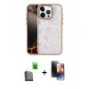 ieg™ iPhone 16 Pro Max Kılıf Odak Prime - Siyah 3D Antistatik Mat Seramik Nano Ekran Koruyucu + Raze Metal Kamera Lens - SH