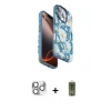 ieg™ iPhone 16 Pro Max Kılıf Siluet Doku - Siyah Joko Magic 5D Hayalet Cam + Pers Alüminyum Kamera Lens - GS