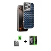 ieg™ iPhone 16 Pro Max Kılıf Siluet Form Serisi - Şeffaf 360 Full Body Arka Koruyucu + Raze Metal Kamera Lens - SH