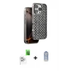 ieg™ iPhone 16 Pro Max Kılıf Siluet Form Serisi - Siyah Joko Magic 5D Cam + Raze Metal Kamera Lens - BZ