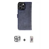 ieg™ iPhone 16 Pro Max Kılıf Siluet Işık Serisi - Siyah Bilvis 3D Cam Ekran Koruyucu + Pers Alüminyum Kamera Lens - GI