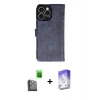 ieg™ iPhone 16 Pro Max Kılıf Siluet Işık Serisi - Siyah Bilvis 5in1 3D Magic Cam Ekran Koruyucu + Raze Metal Kamera Lens - SH