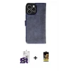 ieg™ iPhone 16 Pro Max Kılıf Siluet Işık Serisi - Siyah Buffer Cam Ekran Koruyucu + Bilvis Titan Kamera Lens - SH