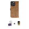 ieg™ iPhone 16 Pro Max Kılıf Siluet Işık Serisi - Siyah Buffer Cam Ekran Koruyucu + Bilvis Titan Kamera Lens - SH