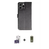 ieg™ iPhone 16 Pro Max Kılıf Siluet Işık Serisi - Siyah Joko Magic 5D Hayalet Cam + Bilvis Titan Kamera Lens - TMGI