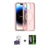 ieg™ iPhone 16 Pro Max Kılıf Siluet Minimal Prime - Şeffaf 360 Full Body Arka Koruyucu + Bilvis Titan Kamera Lens - SH