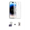 ieg™ iPhone 16 Pro Max Kılıf Siluet Minimal Prime - Siyah Bilvis 3D Cam Ekran Koruyucu + Bilvis Titan Kamera Lens - TMGI