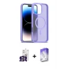 ieg™ iPhone 16 Pro Max Kılıf Siluet Minimal Prime - Siyah Bilvis 5in1 3D Magic Cam Ekran Koruyucu + Bilvis Titan Kamera Lens - GS