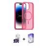 ieg™ iPhone 16 Pro Max Kılıf Siluet Minimal Prime - Siyah Bilvis 5in1 3D Magic Cam Ekran Koruyucu + Bilvis Titan Kamera Lens - GS