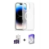 ieg™ iPhone 16 Pro Max Kılıf Siluet Minimal Prime - Siyah Bilvis 5in1 3D Magic Cam Ekran Koruyucu + Bilvis Titan Kamera Lens - GS