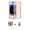 ieg™ iPhone 16 Pro Max Kılıf Siluet Minimal Prime - Siyah Bilvis Hayalet Cam Ekran Koruyucu + Pers Alüminyum Kamera Lens - CLTM