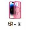 ieg™ iPhone 16 Pro Max Kılıf Siluet Minimal Prime - Siyah Bilvis Hayalet Cam Ekran Koruyucu + Pers Alüminyum Kamera Lens - CLTM