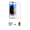 ieg™ iPhone 16 Pro Max Kılıf Siluet Minimal Prime - Siyah Joko Magic 5D Hayalet Cam + Pers Alüminyum Kamera Lens - GS
