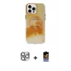 ieg™ iPhone 16 Pro Max Kılıf Ufuk Doku Prime - Siyah Buffer Hayalet Cam Ekran Koruyucu + Pers Alüminyum Kamera Lens - GI