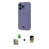ieg™ iPhone 16 Pro Max Kılıf Vadi Çizgi Prime - Siyah Buffer Cam Ekran Koruyucu + Raze Metal Kamera Lens - CLTM