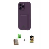 ieg™ iPhone 16 Pro Max Kılıf Vadi Çizgi Prime - Siyah Buffer Cam Ekran Koruyucu + Raze Metal Kamera Lens - CLTM