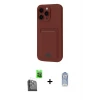 ieg™ iPhone 16 Pro Max Kılıf Vadi Çizgi Prime - Siyah Joko Magic 5D Cam + Raze Metal Kamera Lens - SH