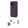ieg™ iPhone 16 Pro Max Kılıf Vadi Çizgi Prime - Siyah Joko Magic 5D Cam + Raze Metal Kamera Lens - SH