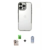 ieg™ iPhone 16 Pro Max Kılıf Vadi Minimal - Siyah Joko Magic 5D Cam + Raze Metal Kamera Lens - NLGY