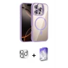 ieg™ iPhone 16 Pro Max Kılıf Yadigar Asil Koleksiyonu - Siyah Bilvis 5in1 3D Magic Cam Ekran Koruyucu + Pers Alüminyum Kamera Lens - GS