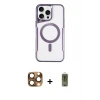 ieg™ iPhone 16 Pro Max Kılıf Yadigar Klasik Özel Seri - Siyah Joko Magic 5D Hayalet Cam + Pers Alüminyum Kamera Lens - CLTM