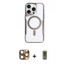 ieg™ iPhone 16 Pro Max Kılıf Yadigar Klasik Özel Seri - Siyah Joko Magic 5D Hayalet Cam + Pers Alüminyum Kamera Lens - CLTM