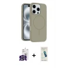 ieg™ iPhone 16 Pro Max Kılıf Yankı Form Serisi - Şeffaf Pasifik Cam Ekran Koruyucu + Bilvis Titan Kamera Lens - SH