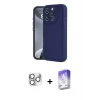 ieg™ iPhone 16 Pro Max Kılıf Yankı Yansıma Özel Seri - Siyah Bilvis 5in1 3D Magic Cam Ekran Koruyucu + Pers Alüminyum Kamera Lens - GS