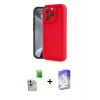 ieg™ iPhone 16 Pro Max Kılıf Yankı Yansıma Özel Seri - Siyah Bilvis 5in1 3D Magic Cam Ekran Koruyucu + Raze Metal Kamera Lens - NLGY