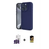 ieg™ iPhone 16 Pro Max Kılıf Yankı Yansıma Özel Seri - Siyah Buffer Cam Ekran Koruyucu + Bilvis Titan Kamera Lens - SH