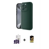 ieg™ iPhone 16 Pro Max Kılıf Yankı Yansıma Özel Seri - Siyah Buffer Cam Ekran Koruyucu + Bilvis Titan Kamera Lens - GS