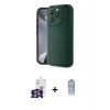 ieg™ iPhone 16 Pro Max Kılıf Yankı Yansıma Özel Seri - Siyah Joko Magic 5D Cam + Bilvis Titan Kamera Lens - GS