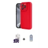 ieg™ iPhone 16 Pro Max Kılıf Yankı Yansıma Özel Seri - Siyah Joko Magic 5D Cam + Bilvis Titan Kamera Lens - GS