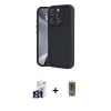 ieg™ iPhone 16 Pro Max Kılıf Yankı Yansıma Özel Seri - Siyah Joko Magic 5D Hayalet Cam + Bilvis Titan Kamera Lens - TMGI