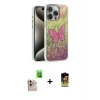 ieg™ iPhone 16 Pro Max Kılıf Zirve Modern Prime - Siyah Buffer Cam Ekran Koruyucu + Raze Metal Kamera Lens - NLGY