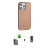 ieg™ iPhone 16 Pro Max Kılıf Zirve Modern Prime - Siyah Joko Magic 5D Hayalet Cam + Raze Metal Kamera Lens - SH