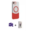 ieg™ iPhone 16E Kılıf Kozmos Form Özel Seri - Siyah Bilvis 3D Cam Ekran Koruyucu + Bilvis Titan Kamera Lens - RW