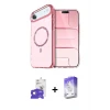 ieg™ iPhone 17 Air Kılıf Kıvılcım Form Prime - Siyah Bilvis 5in1 3D Magic Cam Ekran Koruyucu + Bilvis Titan Kamera Lens - GD