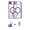 ieg™ iPhone 17 Air Kılıf Nova Işık Özel Seri - Siyah Joko Magic 5D Cam + Bilvis Titan Kamera Lens - GS