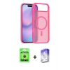 ieg™ iPhone 17 Air Kılıf Siluet Minimal Prime - Siyah Bilvis 5in1 3D Magic Cam Ekran Koruyucu + Raze Metal Kamera Lens - MI