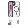 ieg™ iPhone 17 Kılıf Nova Işık Özel Seri - Siyah Joko Magic 5D Cam + Bilvis Titan Kamera Lens - GS