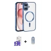 ieg™ iPhone 17 Kılıf Nova Işık Özel Seri - Siyah Joko Magic 5D Cam + Bilvis Titan Kamera Lens - GS