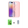 ieg™ iPhone 17 Kılıf Siluet Minimal Prime - Siyah Joko Magic 5D Cam + Raze Metal Kamera Lens - AKMR