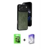 ieg™ iPhone 17 Pro Kılıf Kıvılcım Işık Serisi - Siyah Bilvis 5in1 3D Magic Cam Ekran Koruyucu + Raze Metal Kamera Lens - GI