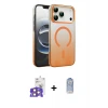 ieg™ iPhone 17 Pro Max Kılıf Ahenk Doku Özel Seri - Siyah Joko Magic 5D Cam + Bilvis Titan Kamera Lens - TU